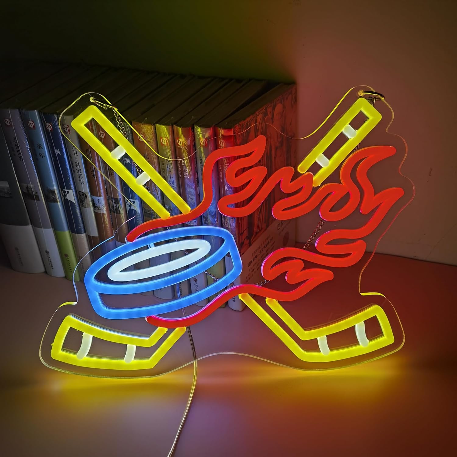 Diyida Ice Hockey LED Neon Light Sign for Beer Bar Club Bedroom Of