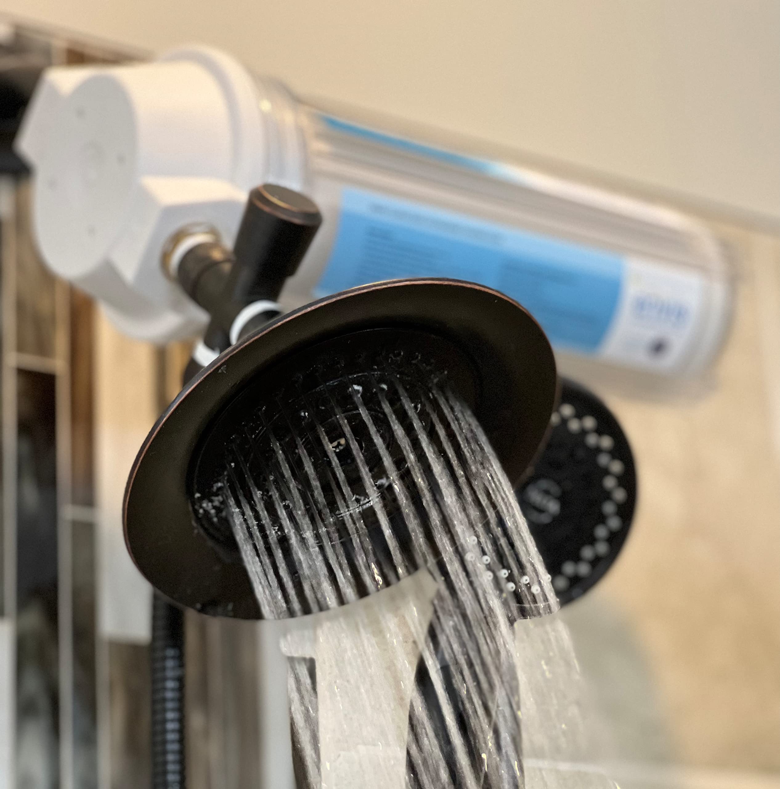 Envig CloraClear Chloramine & Hydrogen Sulfide Shower Filter, Reduce Dry Itchy Skin, Hair Loss, Dandruff, Eczema, Psoriasis, and Asthma, Improve Skin Hair Respiratory Condition