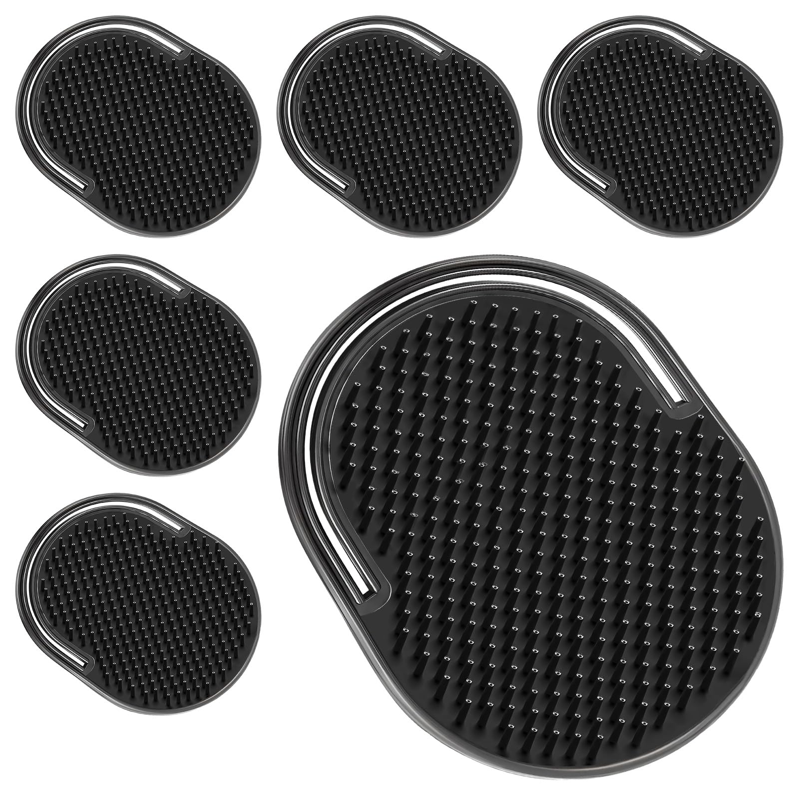 6 Pcs Palm Combs for Men, Massager Hair Brush Comb,Shower Comb,pocket brush m 6