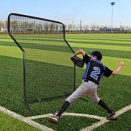 Miniatura 4 de Pantalla de béisbol y sóftbol, pantalla de lanzamiento, pantalla Z de 7 x 5 pies, pantalla de béisbol y sóftbol, pantalla de seguridad de