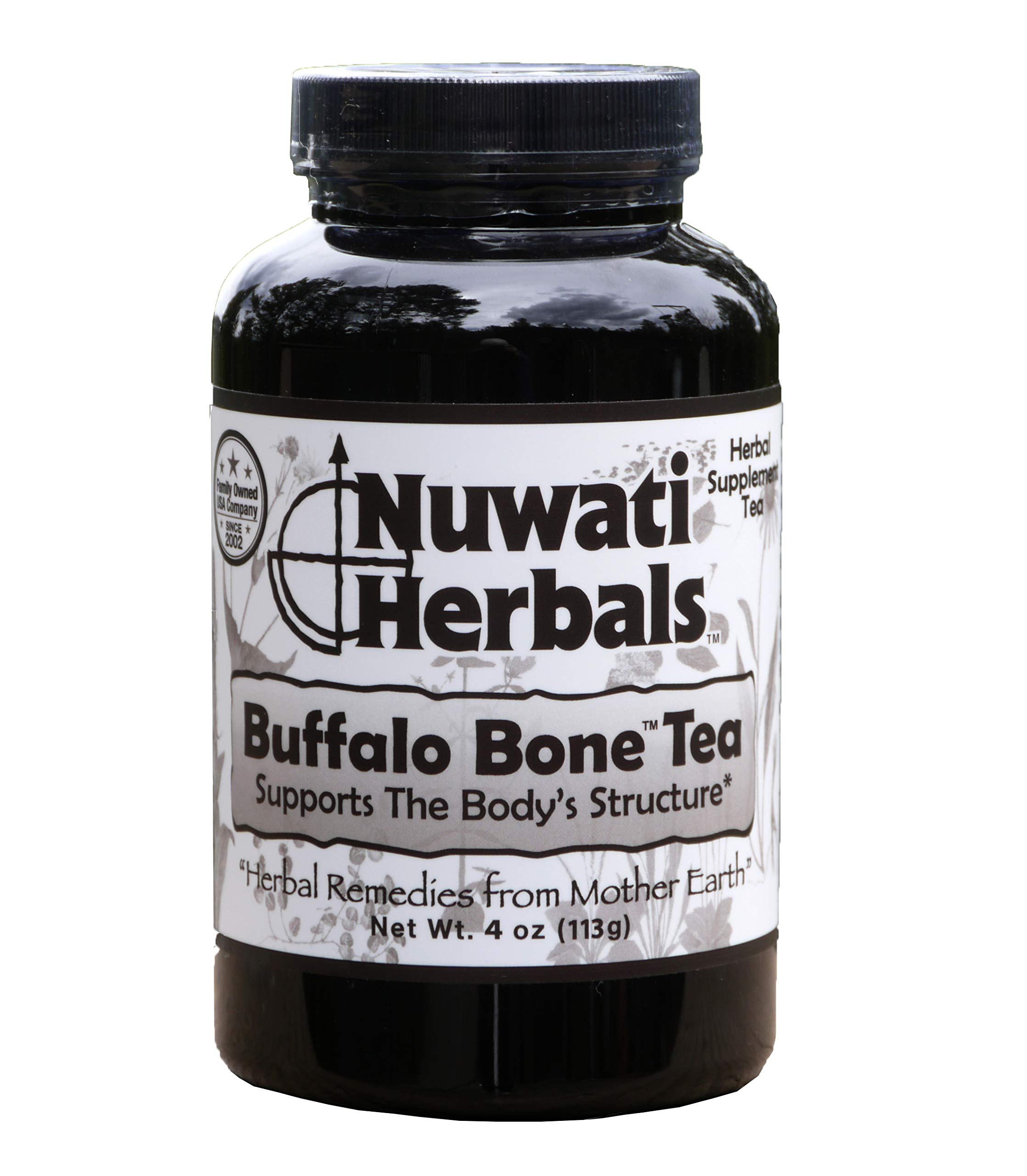 Nuwati Herbals - Buffalo Bone Herbal Tea - Supports The Body's Structure - for Bone, Hair & Skin, Loose Tea, 4 Ounces