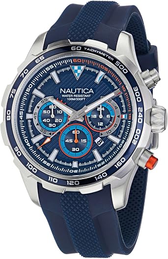 Nautica Mens NST Chronograph 46mm Watch