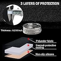 Vista 5 de SENSHINE para Toyota Rav4 2013 2014 2015 2016 2017 2018 Funda para Salpicadero, Funda para Consola Central, Alfombrilla para Tablero, Alfombra