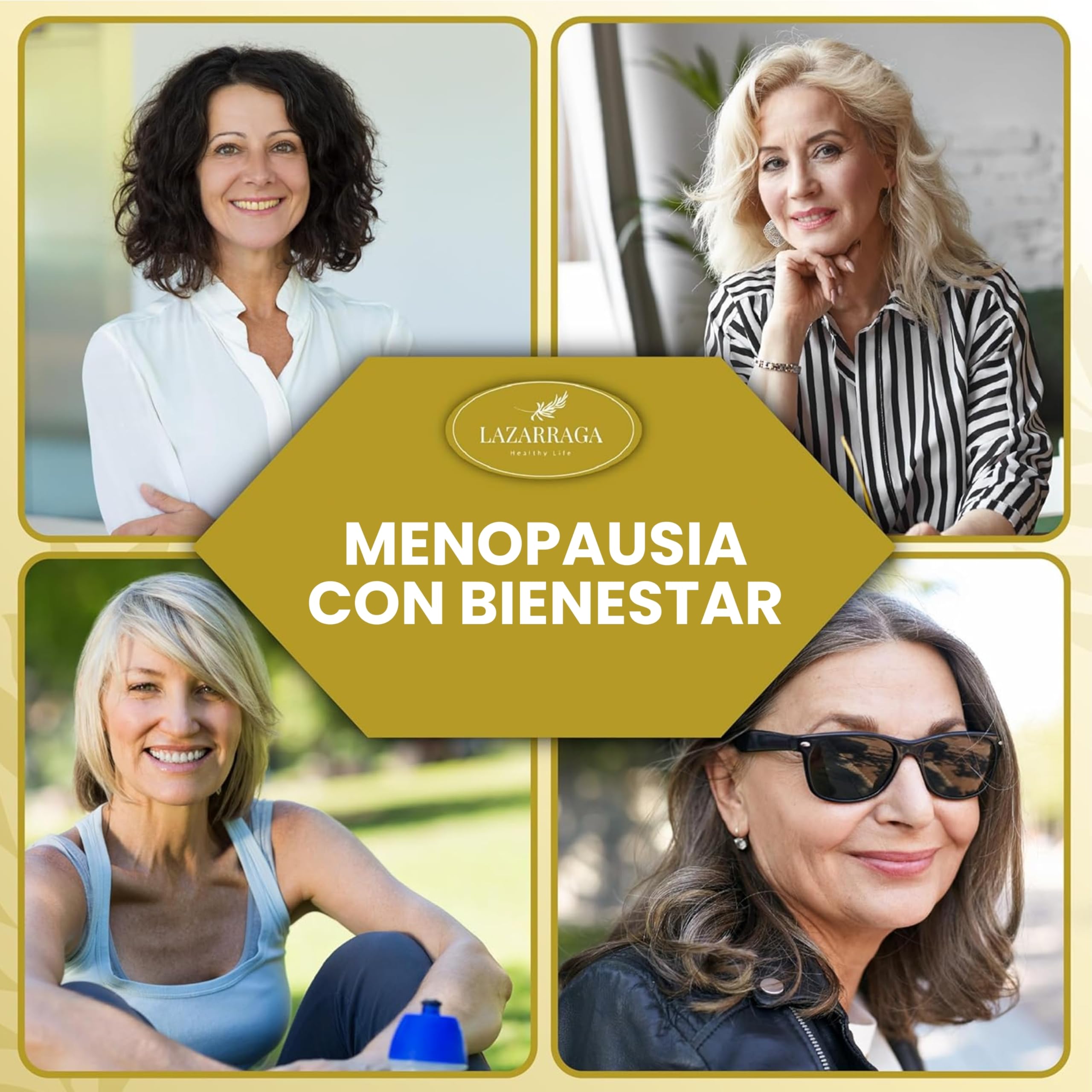 MENOPAUSIA COMPLEX 3 EN 1 con Vitamina B6, Cimifuga y Salvia | Control de Sofocos | Regula los cambios hormonales l | Sin Soja ni Conservantes | 3 Meses de Tratamiento | 90 Cápsulas Veganas