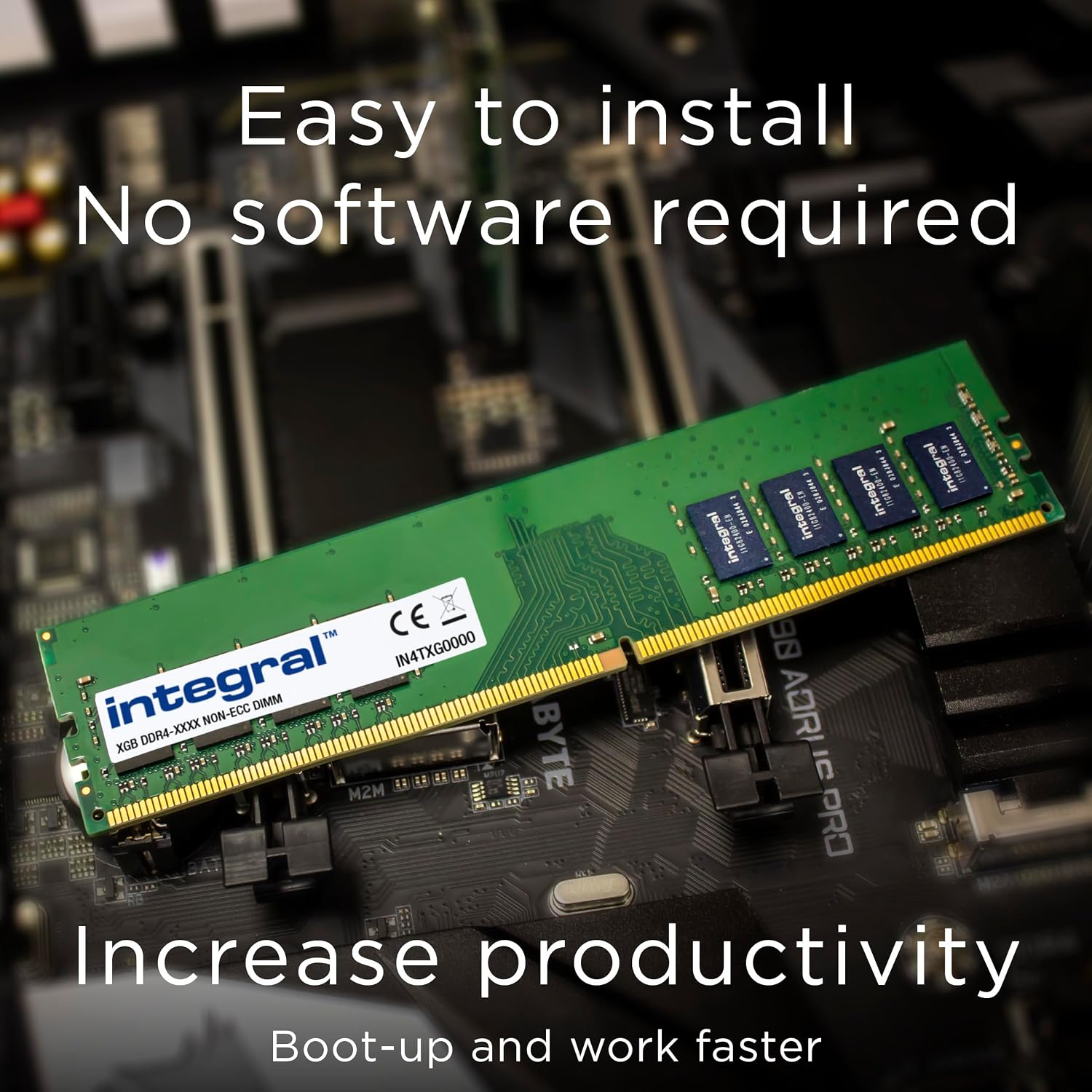 Integral 16GB (2X 8GB) DDR4 RAM 3200MHz PC4-25600 DIMM Desktop/Computer Memory Module Kit