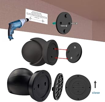 BIGLIGHT LED Wireless Motion Sensor Spot Light, Indoor and Outdoor Waterproof Spot Light, Garden Porch Wall Light, Black [Energy Class A]