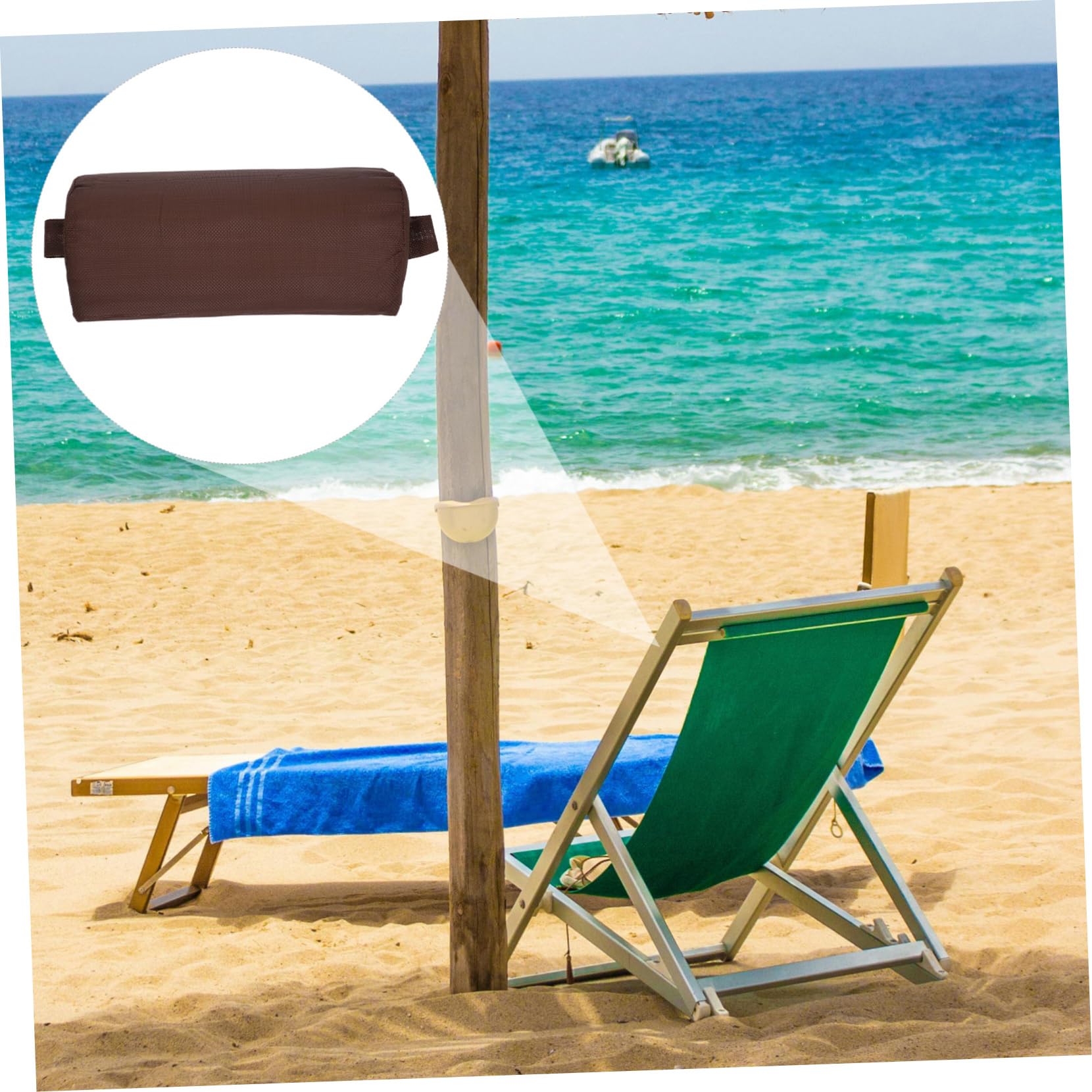 BESPORTBLE 4pezzi Cuscino Ergonomico Per Sedia Sdraio Poggiatesta e Supporto Per Collo e Testa Accessorio Per Relax Spiaggia
