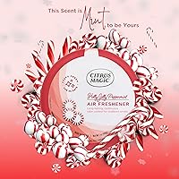 Vista 3 de Citrus Magic Ambientador sólido absorbente de olores navideños, menta Holly Jolly, 7 onzas, paquete de 3