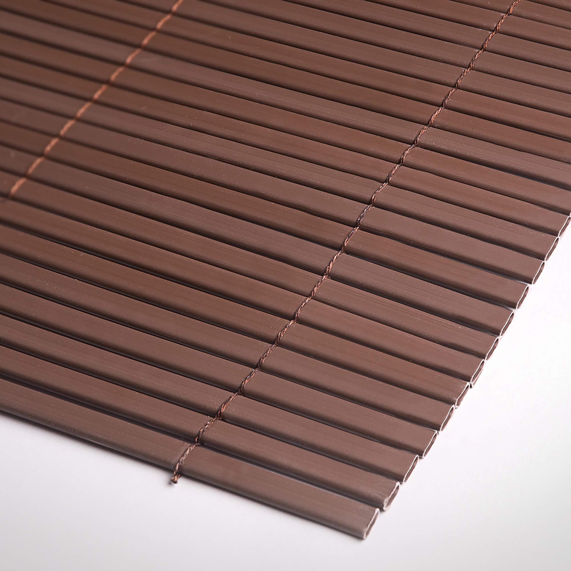 TENAX Colorado 1,50x5 m Marrone, Canniccio Sintetico a Canne Intere da 7mm, Schermante Frangivista in PVC per Giardino, Balcone e Terrazza