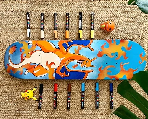 Miniatura 5 de POSCA PC-1MR - Rotuladores permanentes a base de agua, punta ultrafina para arte y manualidades. Uso multisuperficie en madera, metal, papel, lona,