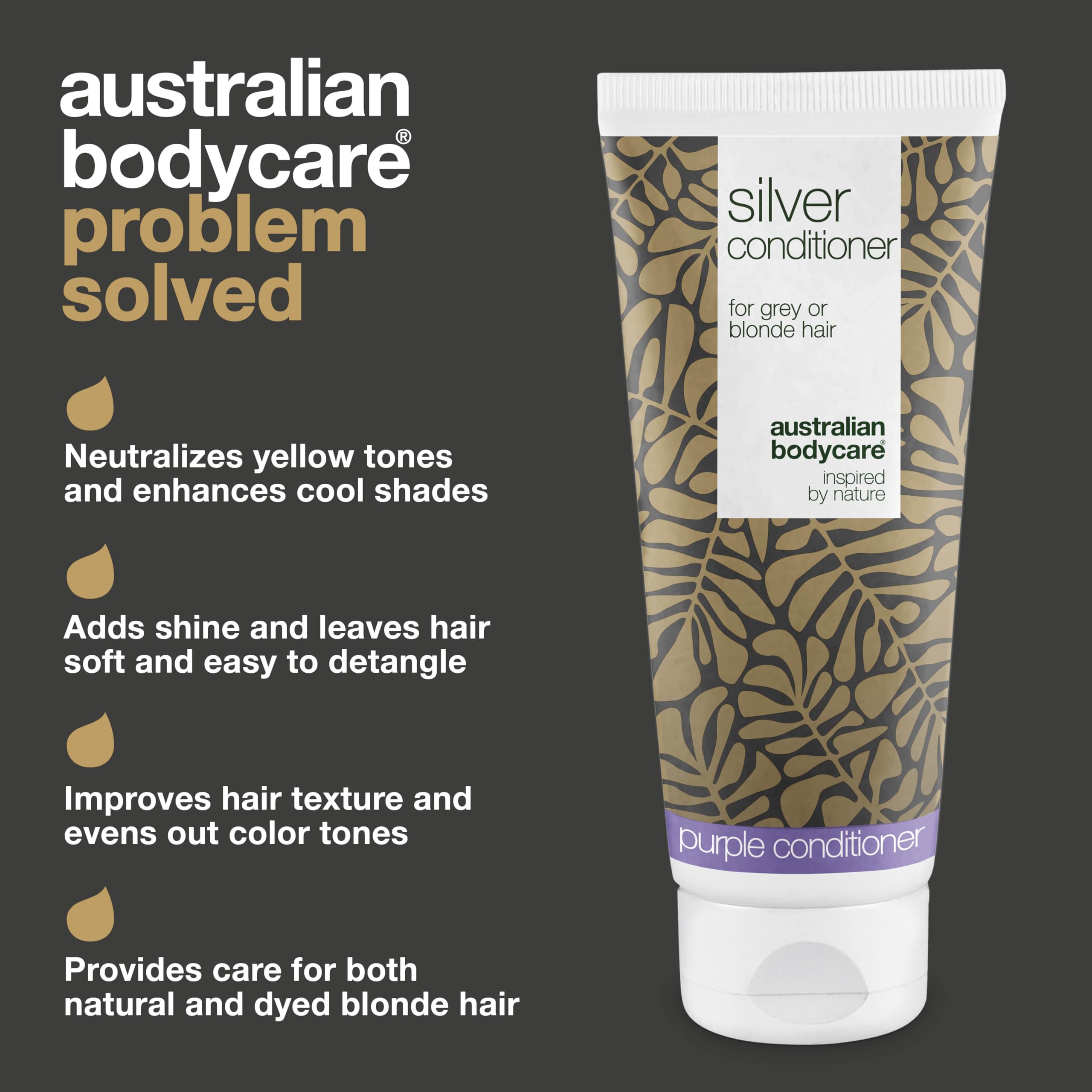 Silver Conditioner for Yellow Tones in Blonde Grey & Silver Hair, with Violet Pigments - Image 3