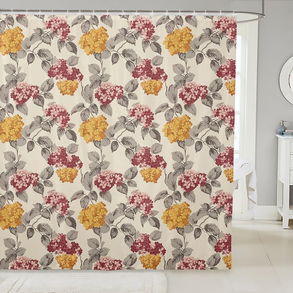 Erosebridal White Tiger Shower Curtain 3D Wild Animal Tiger Bath Curtain for Boys Girls Cool Tiger Bathroom Decor Wildlife Print Waterproof Curtain Western Farmhouse Curtain,72" W x 78" L