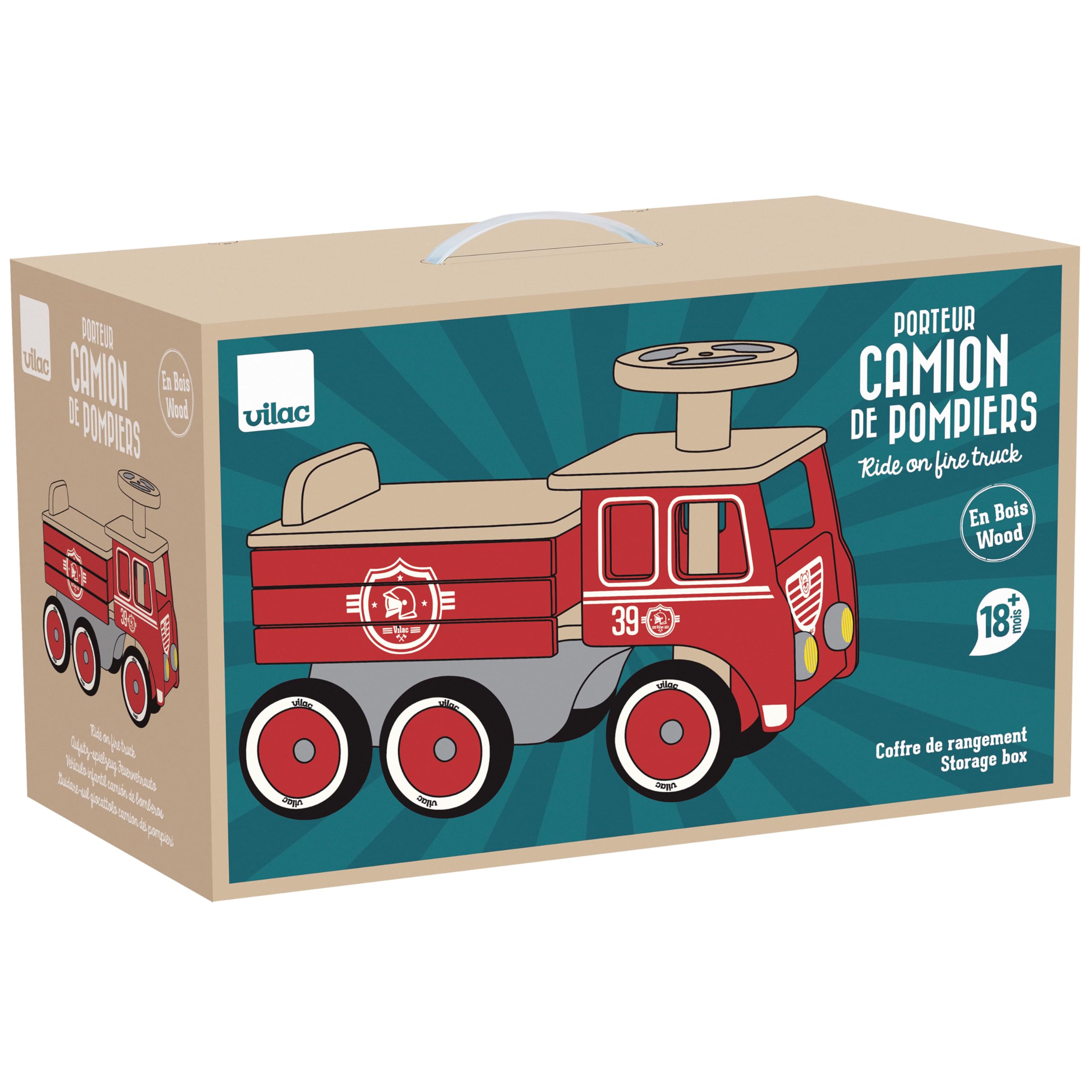 VILAC - Ride on Firetruck (1126R)