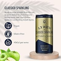 Vista 3 de Lyre's Classico - Paquete de 4 vinos espumosos sin alcohol, alternativa a Prosecco a prueba cero, bebidas sin alcohol, bebidas sin alcohol