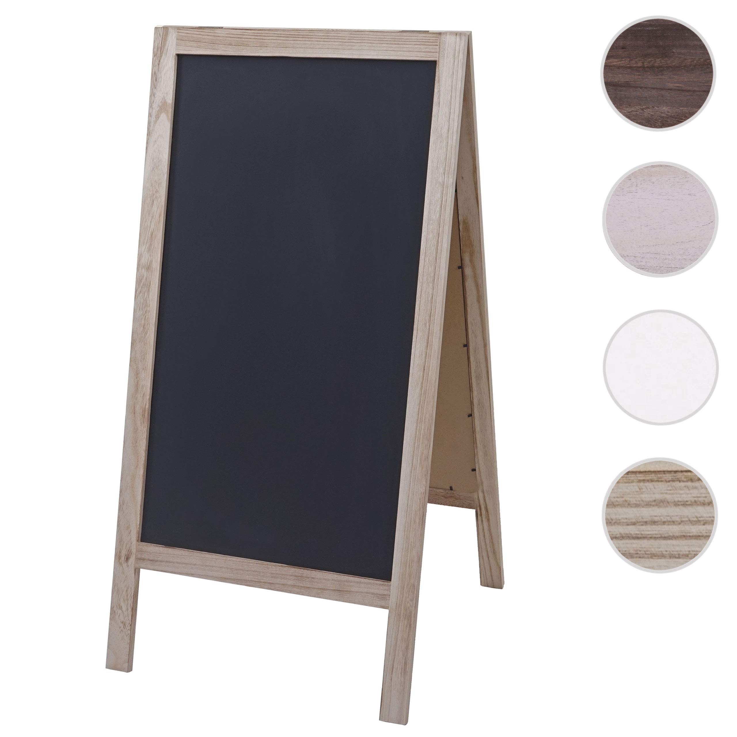 Mendler XL HWC-C17 - Pizarra publicitaria, 2 superficies de escritura plegables, 100 x 50 cm