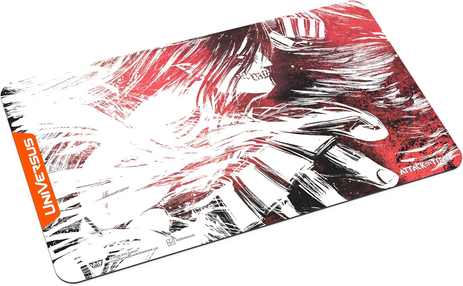UniVersus Attack on Titan: Battle for Humanity - Attack Titan Playmat - 24 x 14 Neoprene Mat, Tabletop Card Game Accessory, UVS Games, Licensed