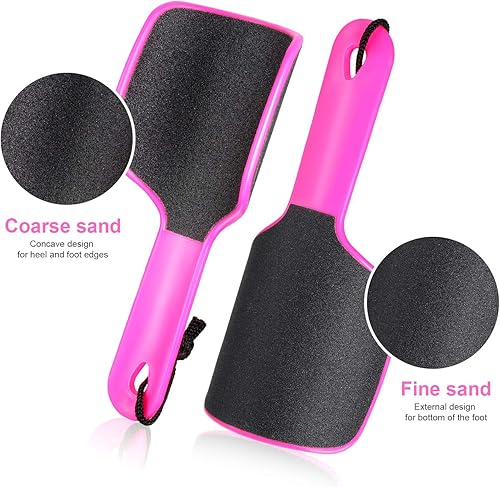 Miniatura 3 de Mudder 4 piezas de lima curvada en forma de U, removedor de callos de pie de doble cara, colosal para grano, exfolia elimina la piel muerta, 4