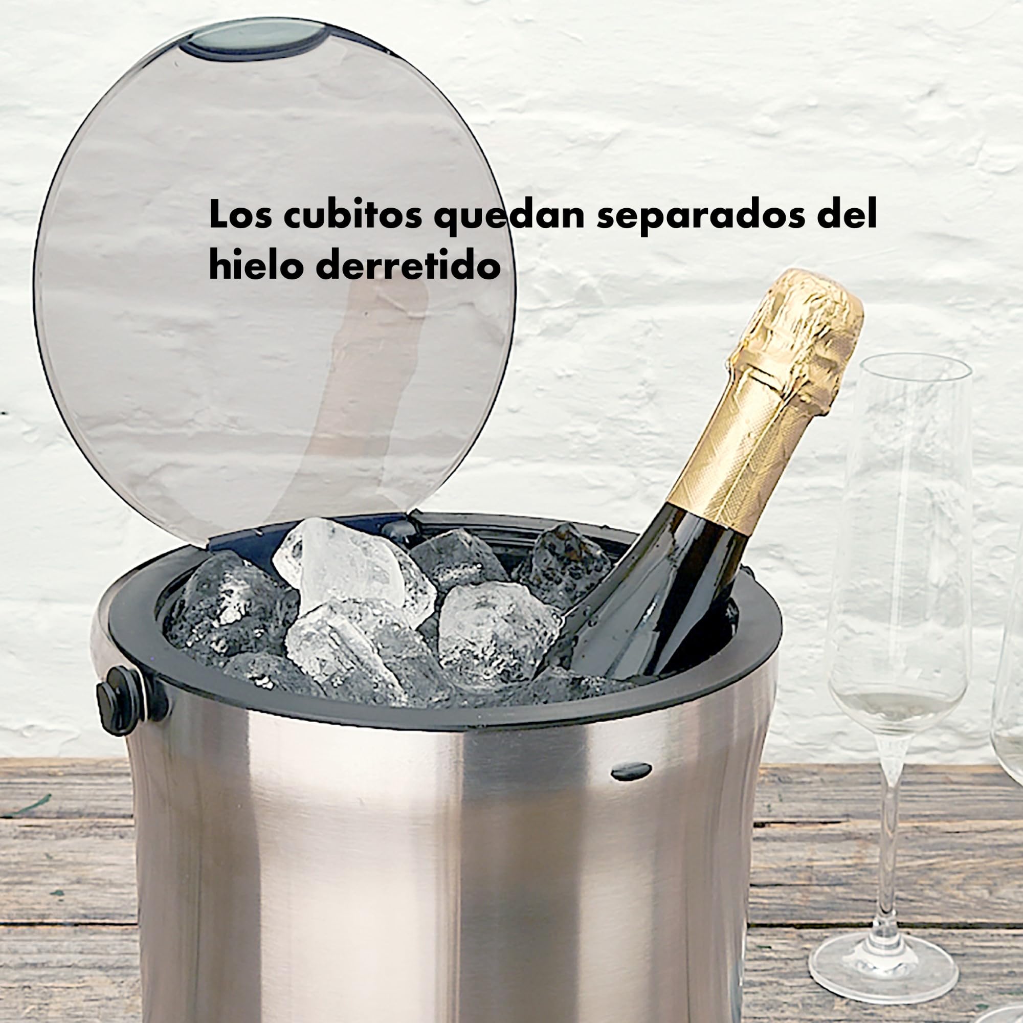 Cubitera y juego de pinzas OXO SteeL