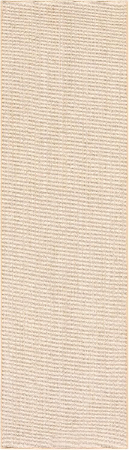 Martha Stewart SAFAVIEH x Collection Area Rug - 2'6" x 6' Runner, Beige & Ivory, Sisal & Jute, Ideal for Living Room, Hallway, Foyer, Entryway, Bedroom (MSR9501C)