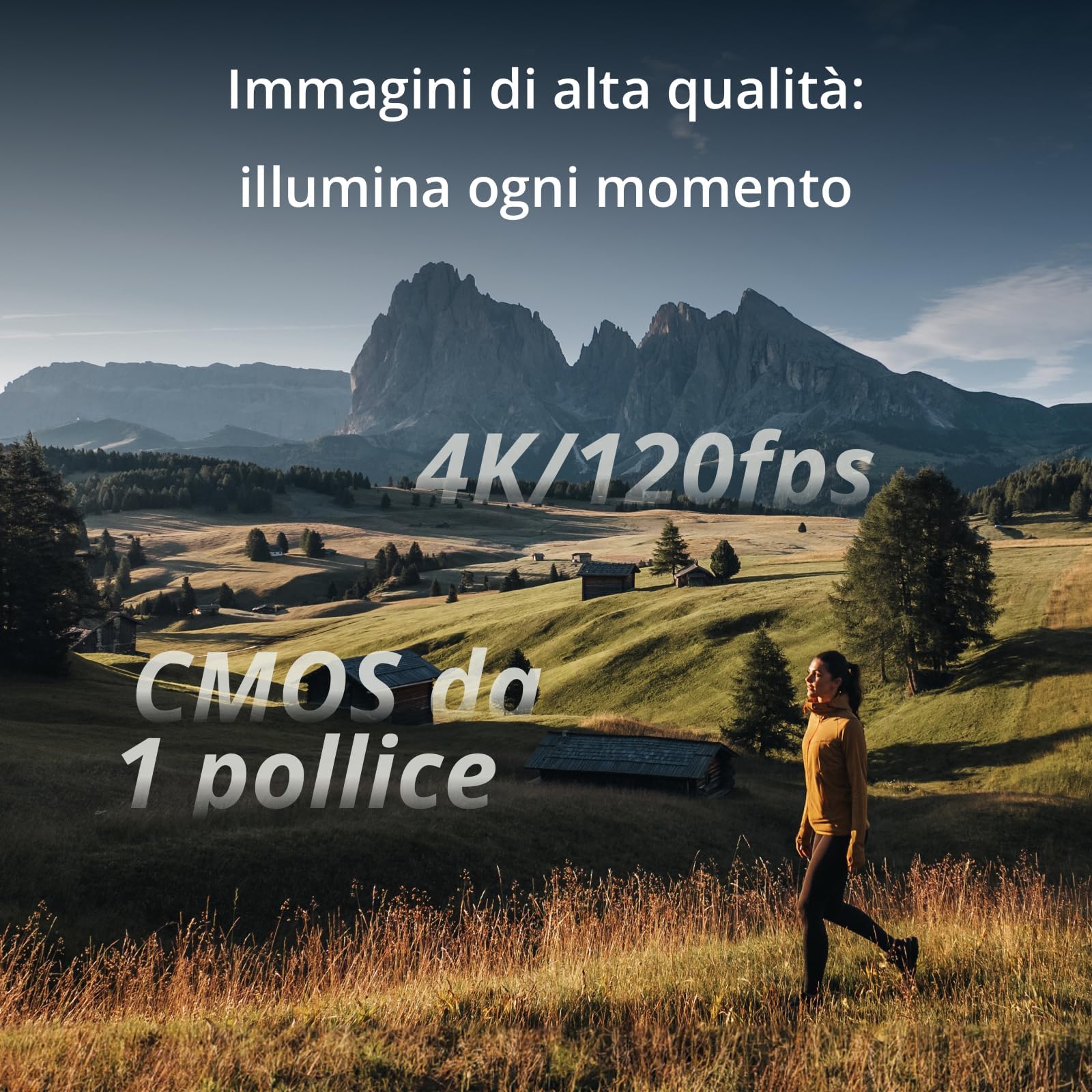 DJI Osmo Pocket 3 Potente Combo per Videorecording 4K120fps - Dettaglio