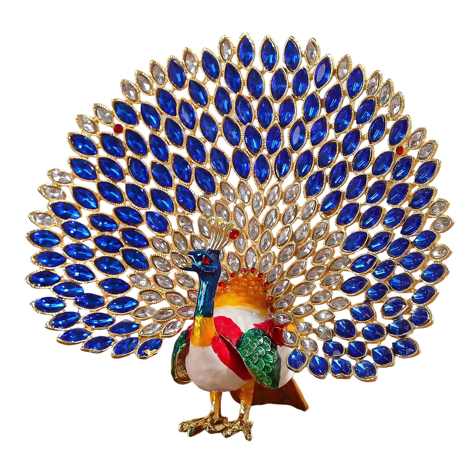 Decorative Bird Jewelry Holder Figurine Zinc Alloy Tabletop Organizer for Vanity Desk and Dresser Display Areas Bird Jewelry Organizer Figurine Tabletop Holder Vanity Decor Dresser Display Zinc Alloy