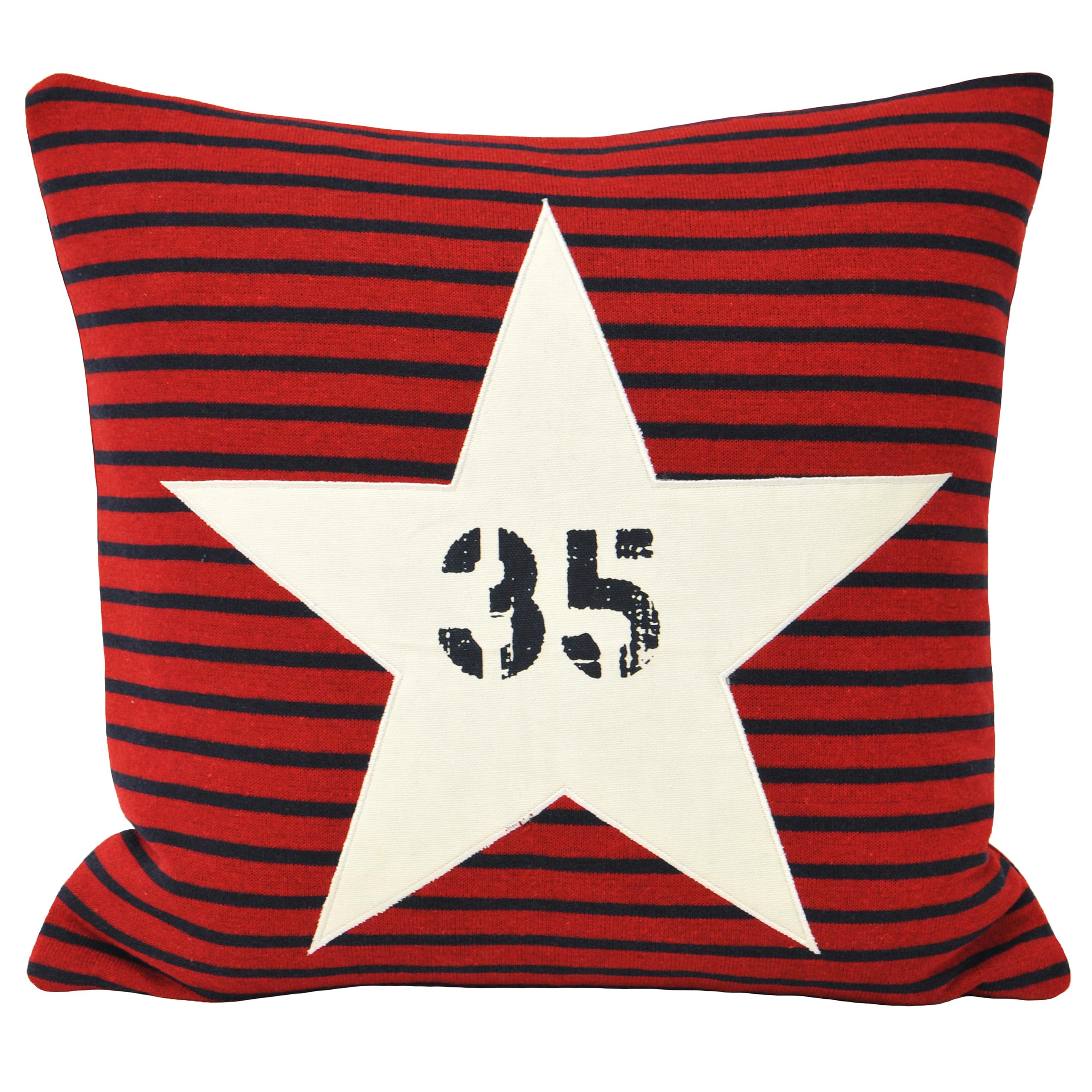 Paoletti Star Sign Feather Cushion,Red,45 x 45cm