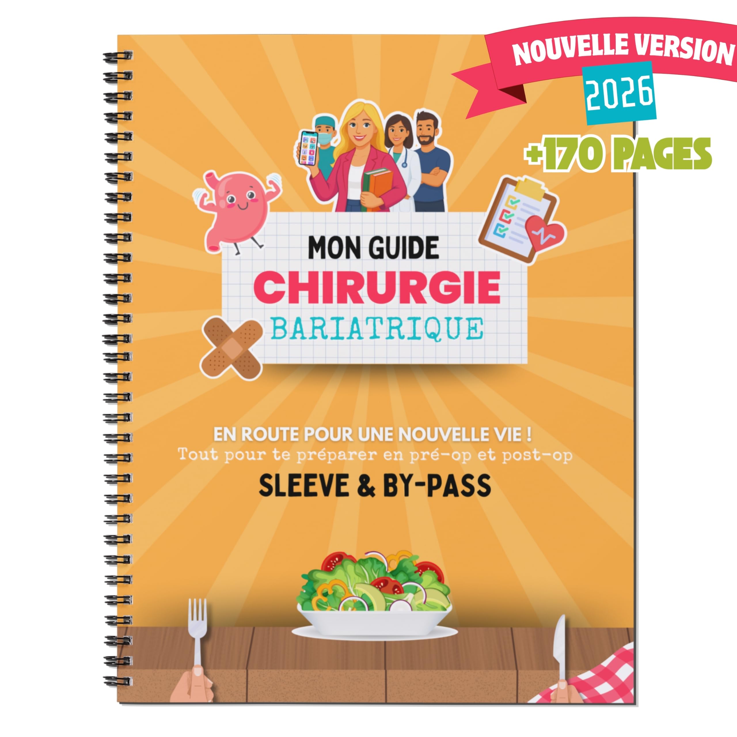 Mon guide chirurgie bariatrique – Sleeve & Bypass | NOUVELLE VERSION Préparation, post-op, alimentation, erreurs à éviter | Par Cécile Gonot, patiente experte et coach