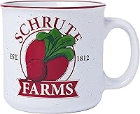 Vista 18 de Silver Buffalo The Office Schrute Farms - Taza de cerámica rústica esculpida en 3D, 20 onzas