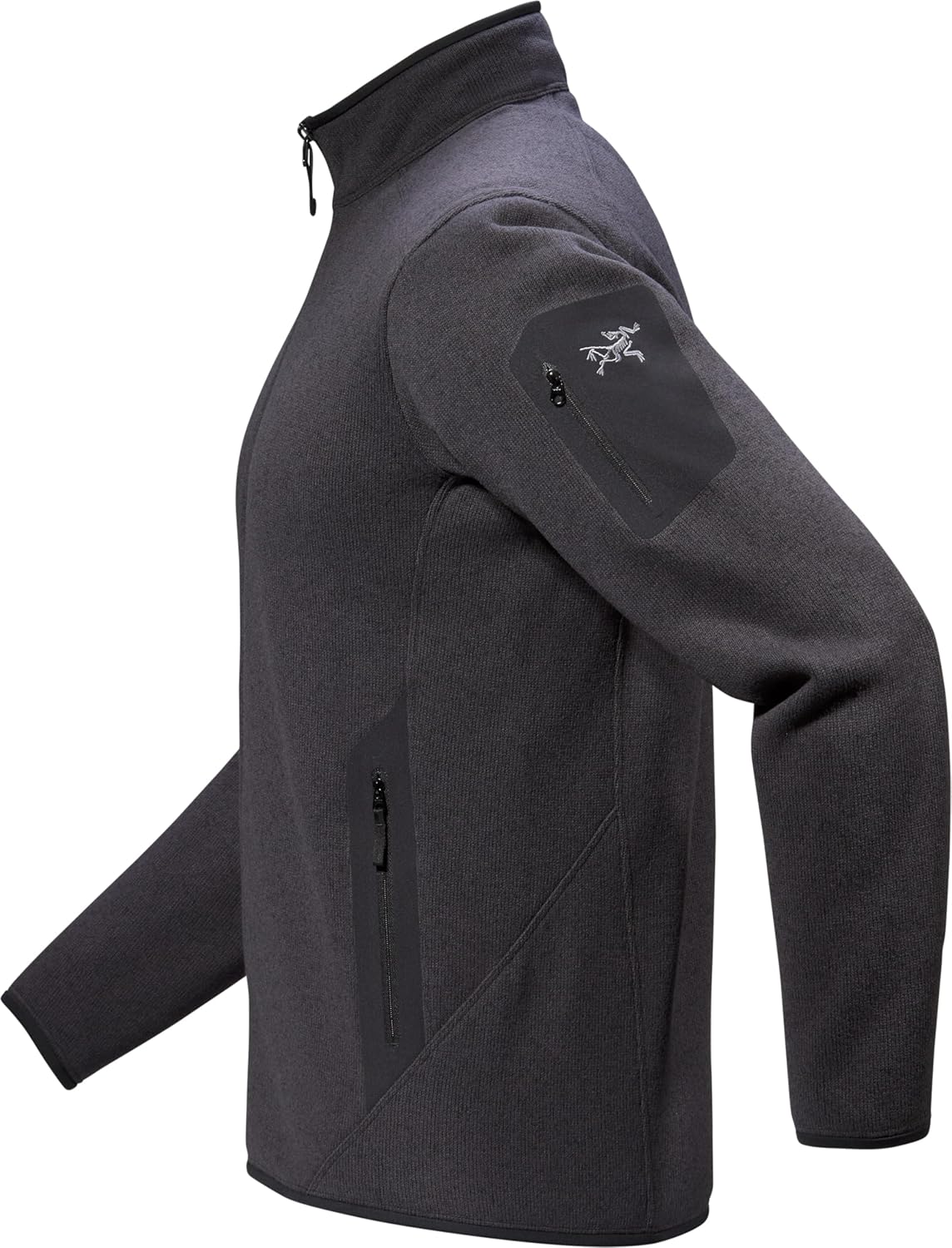 Arc'teryx Covert Cardigan Men's | Our Iconic Technical Fleece Cardigan - Redesign | Black Heather II, X-Small - Image 8