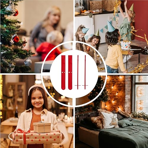 Miniatura 8 de ABOOFAN 2 juegos de trineo de Navidad en miniatura, trineo modelo de trineo, adorno de Navidad, trineo de mesa de esquí, decoración de árbol de