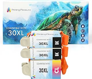 3 XL (1 SET + 1 BLACK) Compatible Kodak 30XL (30B & 30CL) Ink Cartridges for Kodak Hero 2.2 3.1 4.2 5.1 ESP C100 C110 C115 C300 C310 C315 C330 C360 Office 2100 2150 2170 - Black/Colour, High Capacity