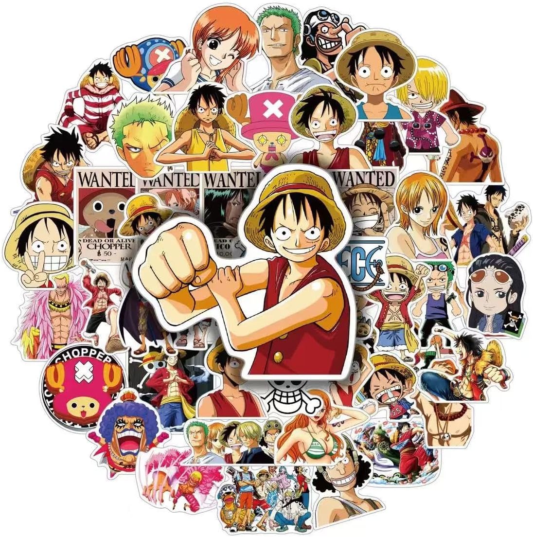 86Pcs One Piece Birthday Party Supplies, Party Gifts and Toy Set for Luffy Theme Party