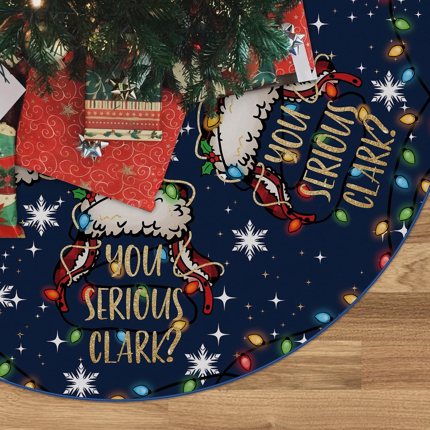 Christmas Tree Skirt Navy Blue Tree Skirt You Serious Clark