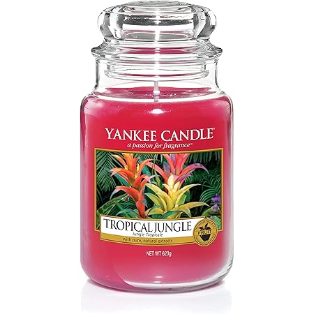 Candela Profumata Yankee Candle Media | Fragranza Lampone Rosso | Durata Fino A 75 Ore - Foto 2