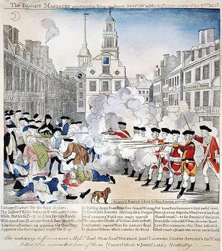 Boston Massacre 1770 - Póster de Paul Revere Plagiarized By Revere From Henry Pelham (18 x 24) Boston Massacre 1770 - Póster de Paul Revere Plagiarized By Revere From Henry Pelham (18 x 24)