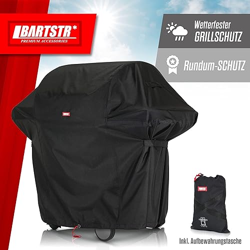 Miniatura 3 de BARTSTR Cubierta para parrilla de barbacoa  600D resistente, resistente a la intemperie, con protección UV para parrillas de hasta 45 pulgadas de