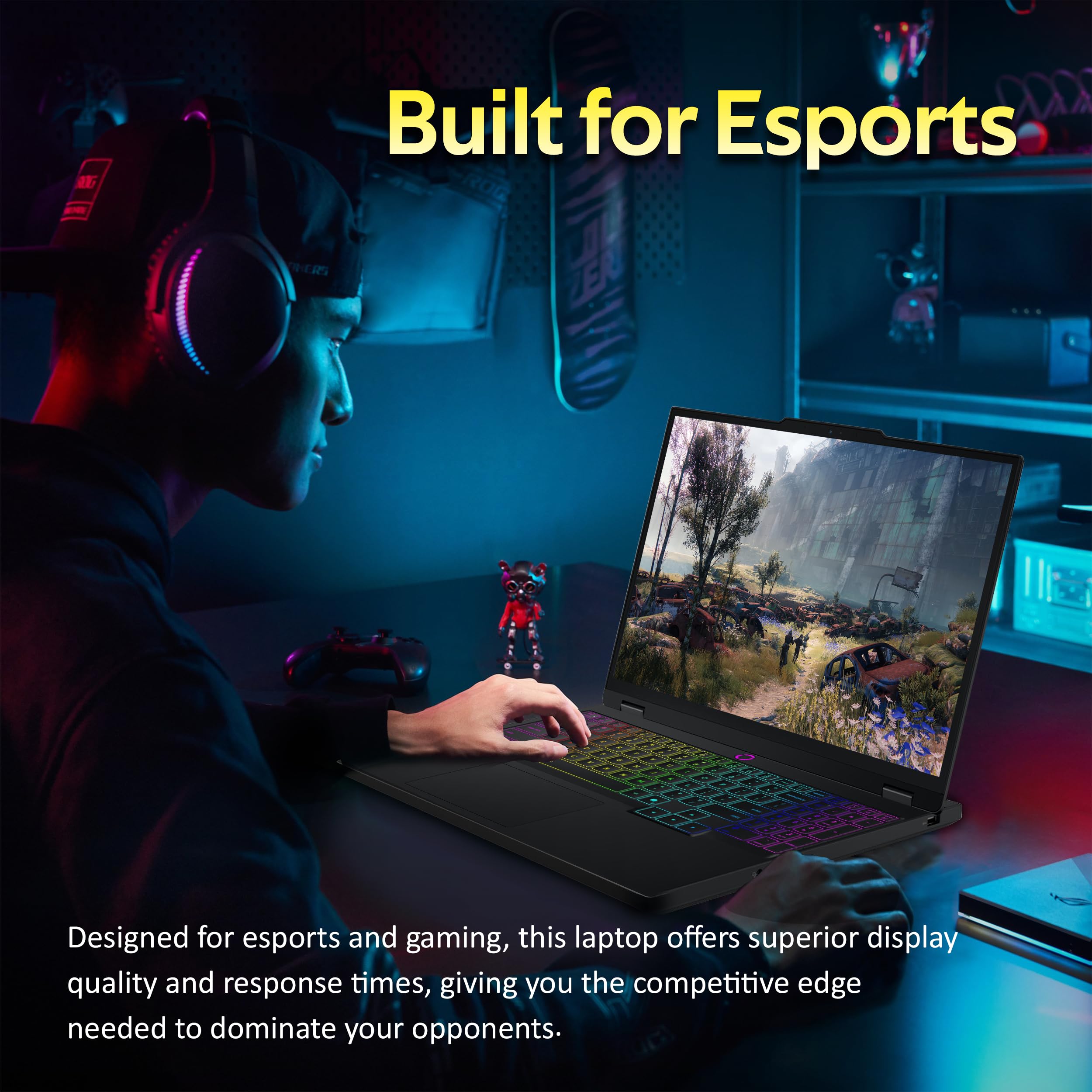 Lenovo Legion 5 16 Zoll WQXGA 165Hz Gaming Laptop, Intel i9-14900HX, 16GB DDR5, 1TB SSD, NVIDIA GeForce RTX 4070 8GB GDDR6, RGB Backlit Keyboard, Wi-Fi 6E, Windows 11 Pro, Grau, 256GB