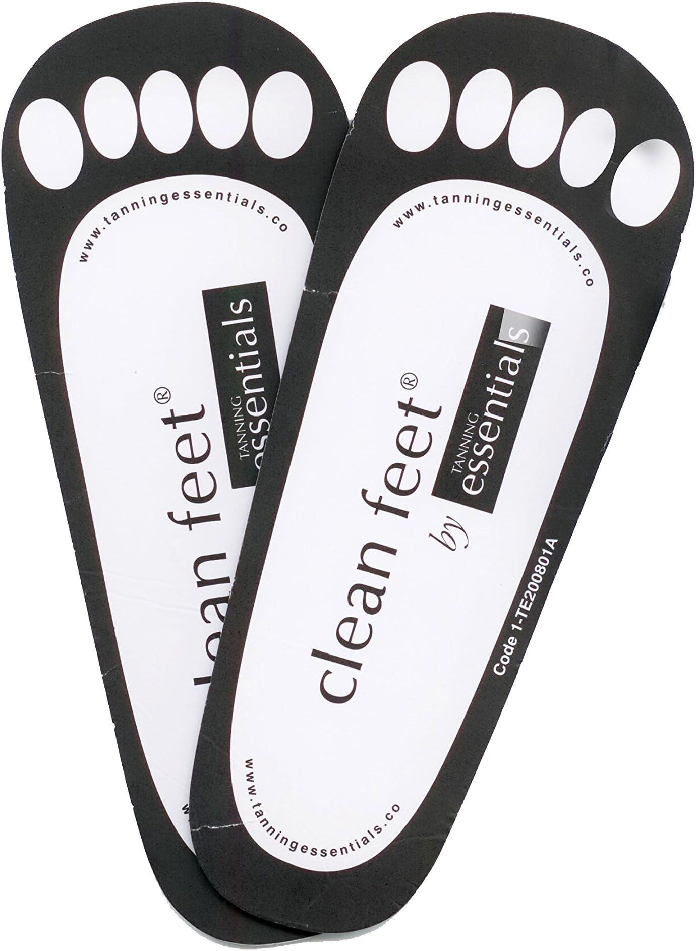 Suntana Spray Tan Disposable Sticky Feet x 100 (50 Pairs) - Black Foot Protectors