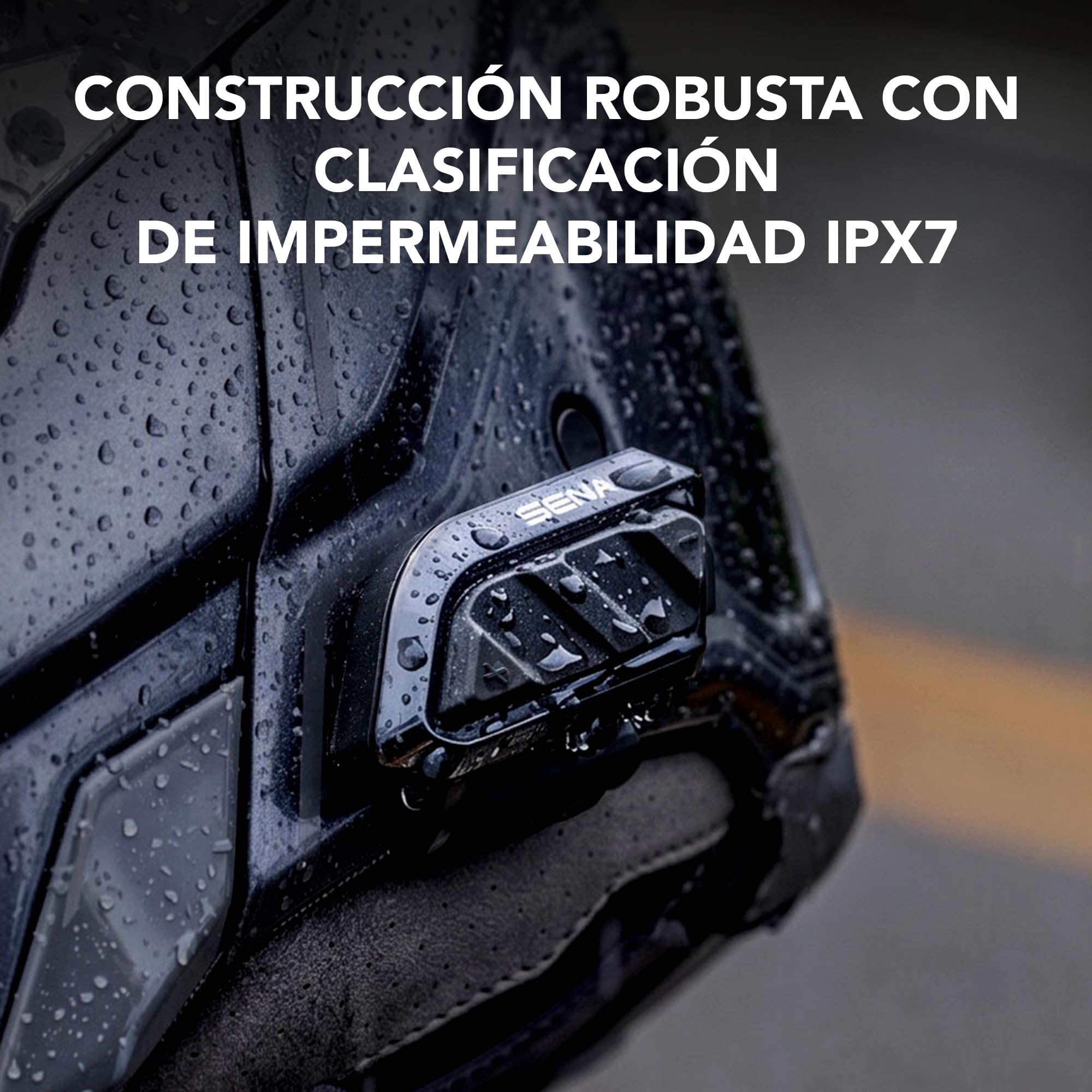 Sena Spider X Slim Comunicador Motocicleta Mesh Intercom Auriculares