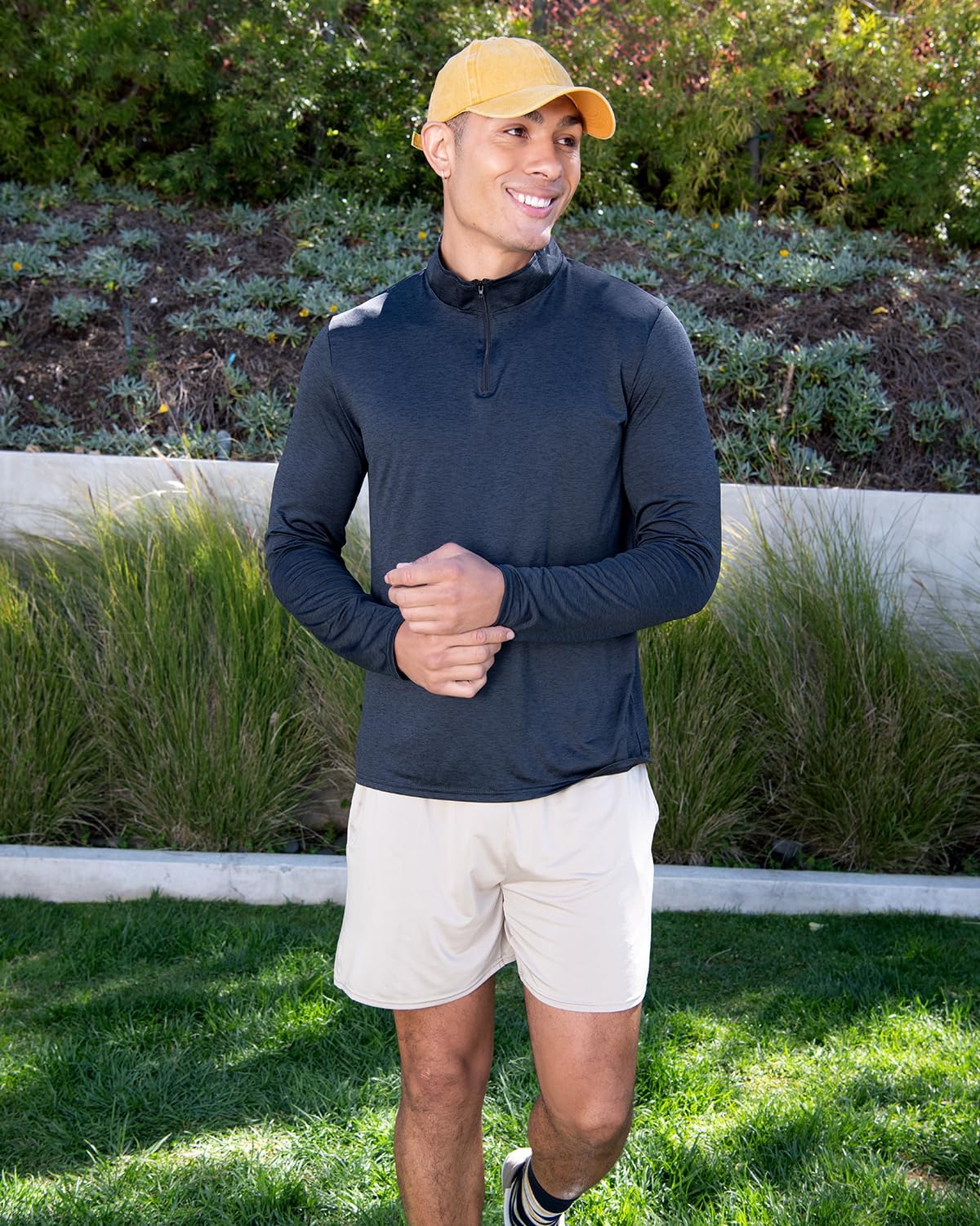 Real Essentials 5 Pack: Men's 5" Inseam Dry-Fit Running Workout Shorts - Pockets & Drawstring (Available in Big & Tall) - Image 3