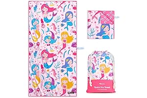 Kids Beach Towel 60'x30', Quick Dry, Absorbent Microfiber