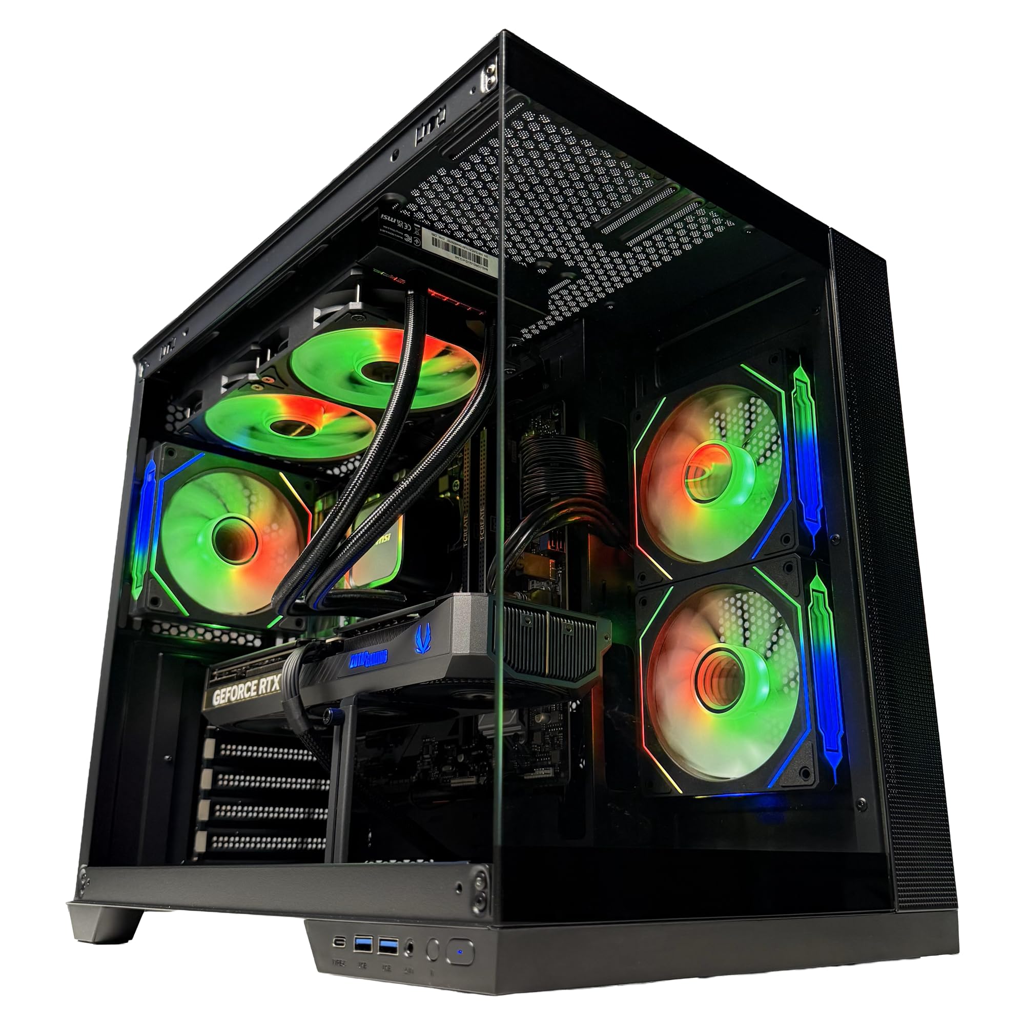 Golook PC Gaming 4K • i9-14900KF, RTX 5070 12GB GDDR7, 32GB DDR5 6000 • 1TB SSD M.2 NVME Gen4 • B760M WiFi BT • Dissipatore Liquido 240MM