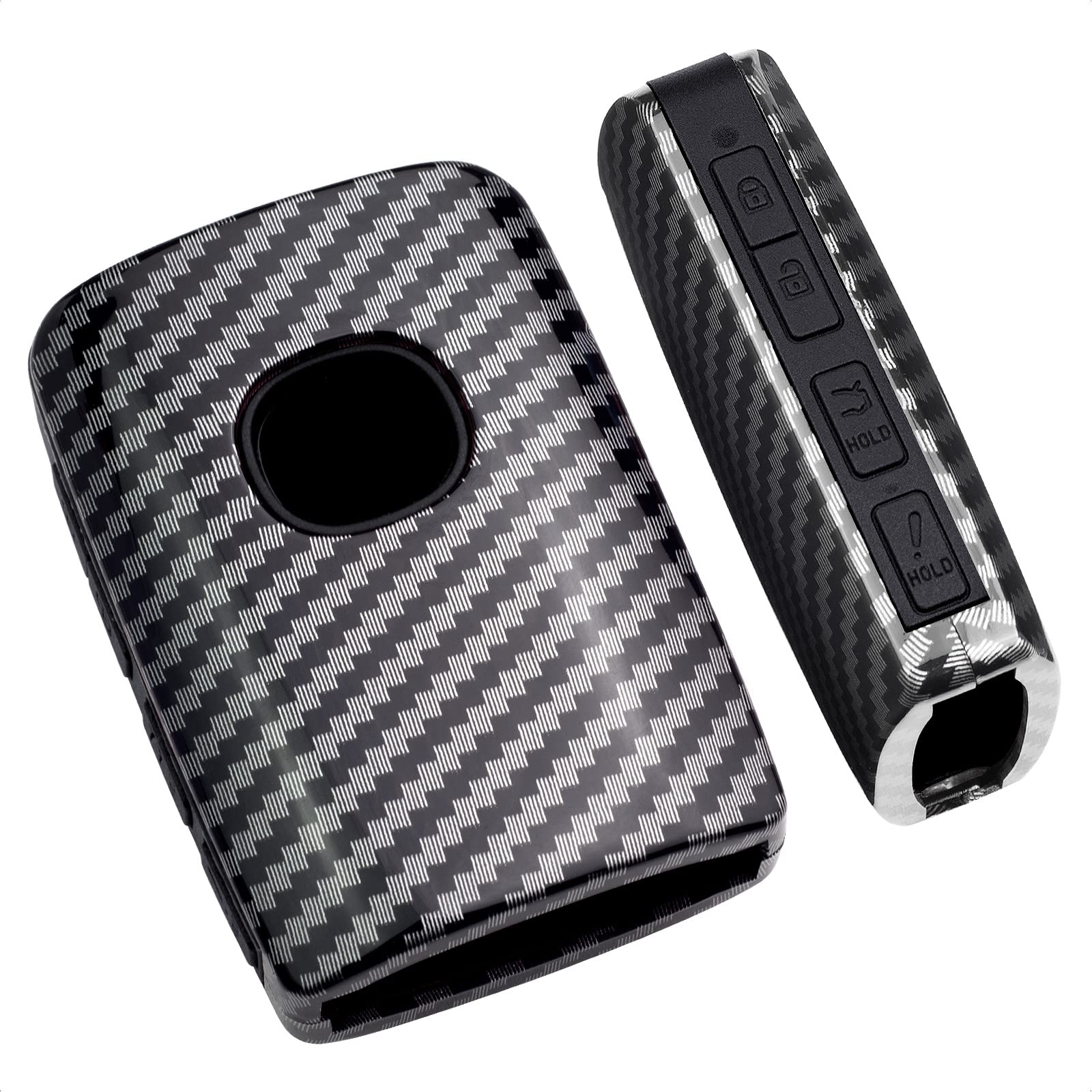 Coque de clé Mazda carbone noir protège efficacement vos boutons des chutes