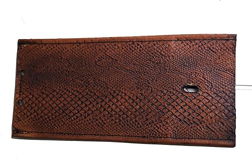 Miniatura 1 de Harley Davidson Brown Python Texture - Babero de piel para tanque de gas