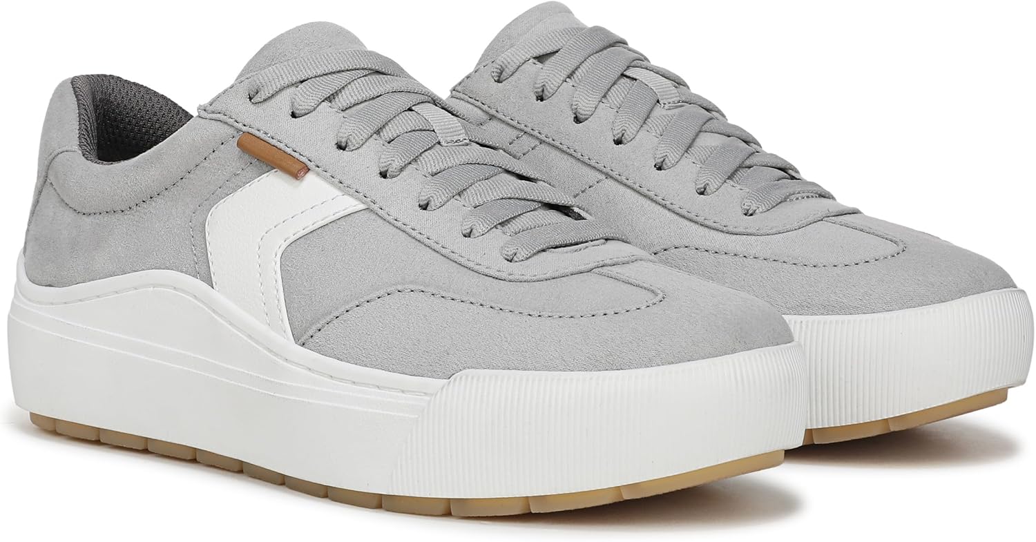 Dr. Scholl's Shoes Women's Time Off Win Sneaker Grey Microfiber 8 M - Image 7