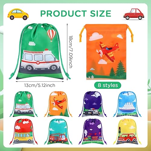 Miniatura 2 de 24 bolsas de transporte para fiesta, bolsas de transporte, bolsas de golosinas, bolsas de transporte con cordón, bolsas de regalo para transporte,