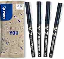 Penna Roller Pilot V7 - Inchiostro Liquido A Punta Media 0.7mm Per Scrittura Fluida - Foto 2