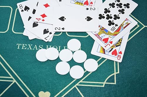 Vista 7 de SmartDealsPro juego de 100 fichas de aprendizaje de plástico opaco, de 1 pulgada, para juegos de fichas, minipóquer, con caja de almacenamiento