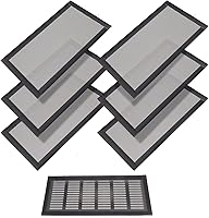 Vista 10 de Cubiertas de ventilación de piso rectangulares, cubierta de rejilla de ventilación de aire, cubierta magnética de malla de ventilación de PVC