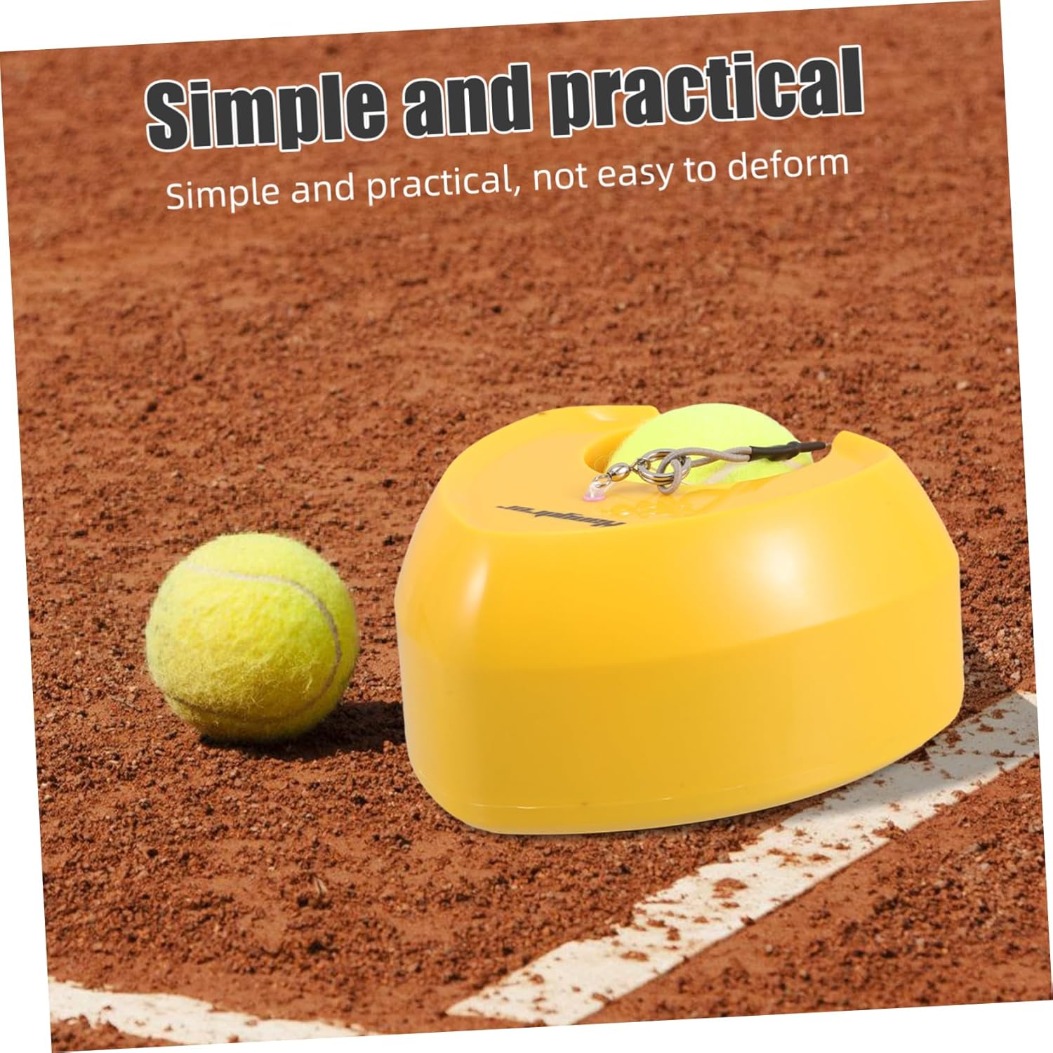 ibasenice Self Tennis Practice Tool High Rebound Portable Training Device for Skill Improvement and Fitness Enhancement Instant Setup with Easy Storage